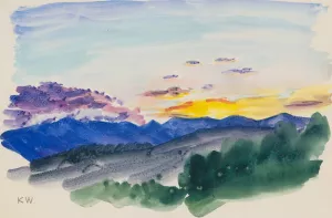 Naturstudie XXXVI Oil painting by Karl Wiener