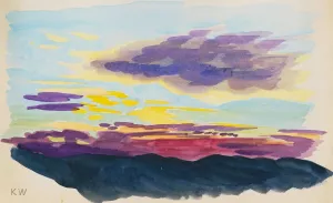 Naturstudie XXXVII by Karl Wiener Oil Painting