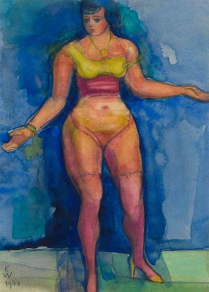 Ohne Titel; aus; 'Die 150 Blatter' XVIII by Karl Wiener Oil Painting