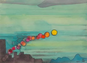 Ohne Titel; aus; 'Die 150 Blatter' XXVI Oil painting by Karl Wiener