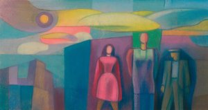 Ohne Titel II by Karl Wiener Oil Painting