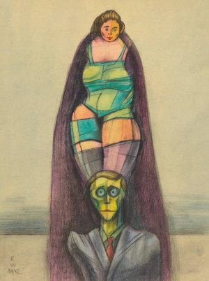 Ohne Titel by Karl Wiener Oil Painting
