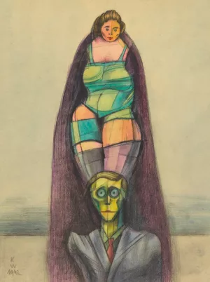 Ohne Titel by Karl Wiener Oil Painting