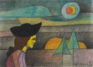 Ohne Titel by Karl Wiener Oil Painting