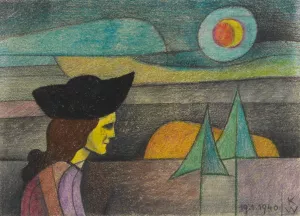 Ohne Titel by Karl Wiener Oil Painting