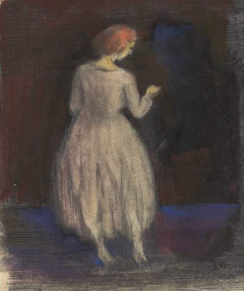 Ohne Titel  by Karl Wiener - Hand-Painted Oil Painting Reproduction