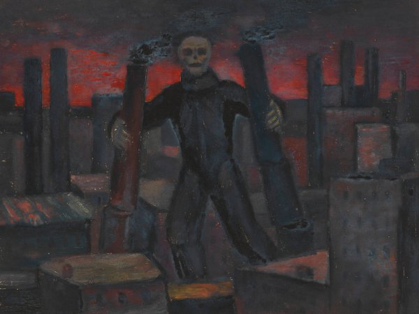 Ohne Titel  by Karl Wiener - Hand-Painted Oil Painting Reproduction