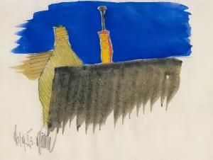 Ohne Titel, by Karl Wiener Oil Painting