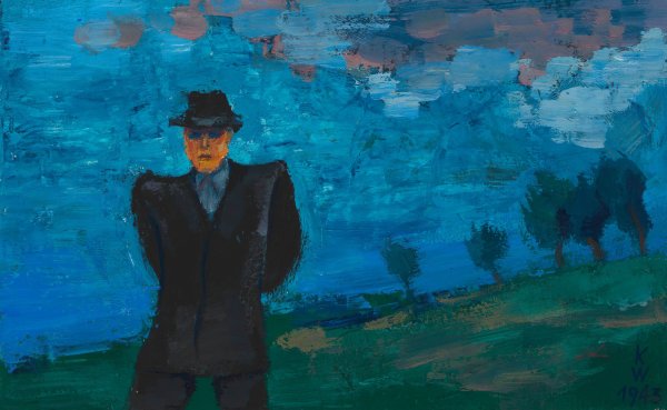 Ohne Titel  by Karl Wiener - Hand-Painted Oil Painting Reproduction