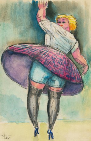 Ohne Titel Oil painting by Karl Wiener