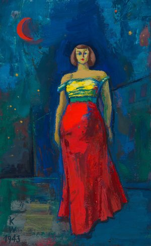 Ohne Titel by Karl Wiener Oil Painting