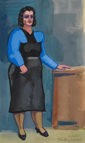 Ohne Titel Oil painting by Karl Wiener