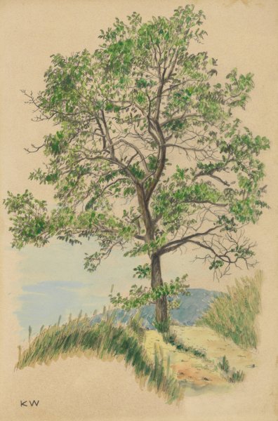 Ohne Titel  by Karl Wiener - Hand-Painted Oil Painting Reproduction