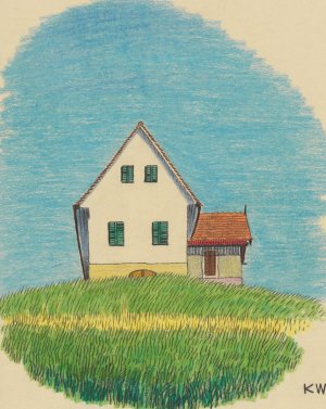 Ohne Titel by Karl Wiener Oil Painting