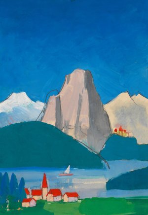 Ohne Titel by Karl Wiener Oil Painting