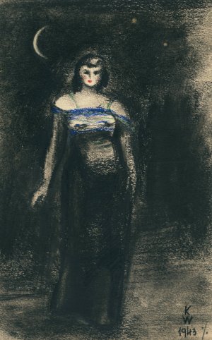 Ohne Titel X by Karl Wiener Oil Painting