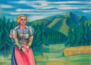 Ohne V by Karl Wiener Oil Painting