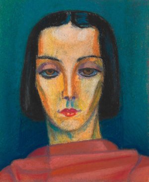 Portrat einer Dame by Karl Wiener Oil Painting