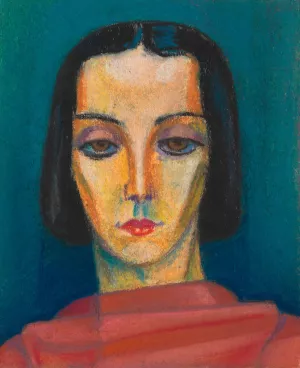 Portrat einer Dame by Karl Wiener Oil Painting