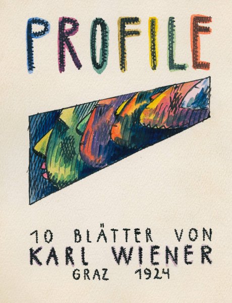 Profile, 10 Blatter, Graz  by Karl Wiener - Hand-Painted Oil Painting Reproduction