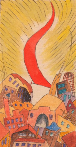 Revolution by Karl Wiener Oil Painting