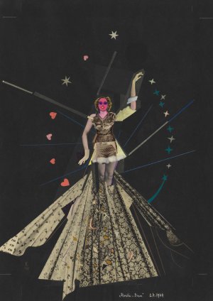 Revue - Diva by Karl Wiener Oil Painting