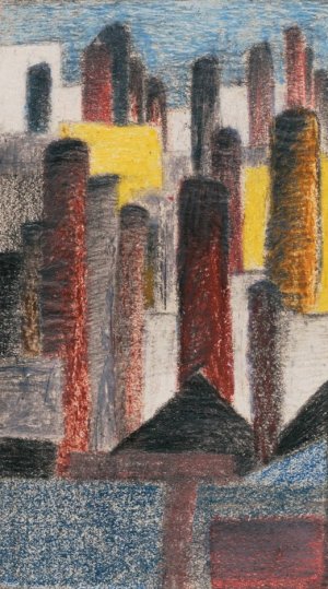 Schlote by Karl Wiener Oil Painting
