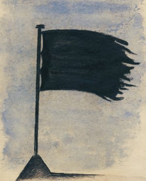 Schwarze Trauerfahne by Karl Wiener Oil Painting