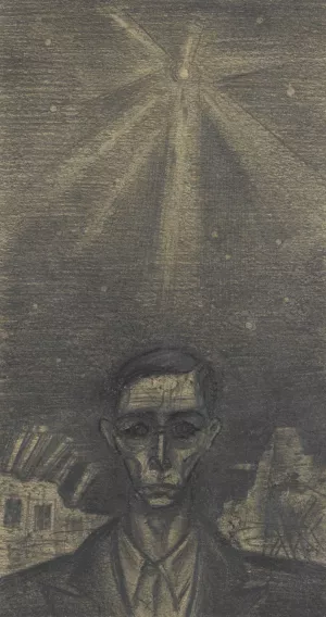 Selbstportrat by Karl Wiener Oil Painting