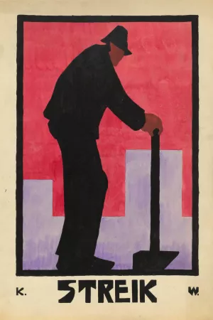 Streik Oil painting by Karl Wiener