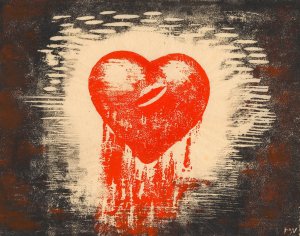 The heart by Karl Wiener Oil Painting
