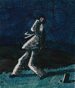 Verzweiflung by Karl Wiener Oil Painting