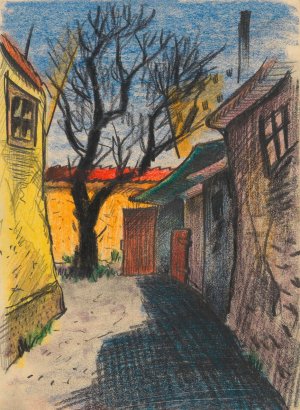 Vorstadt VI Oil painting by Karl Wiener