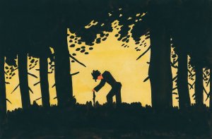 Waldschratt by Karl Wiener Oil Painting