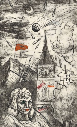 War! Peace Peace by Karl Wiener Oil Painting
