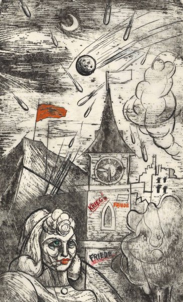 War! Peace Peace  by Karl Wiener - Hand-Painted Oil Painting Reproduction