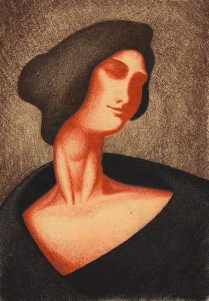 Weib II  by Karl Wiener - Hand-Painted Oil Painting Reproduction