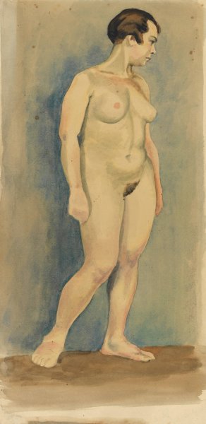 Weiblicher Akt V by Karl Wiener Oil Painting
