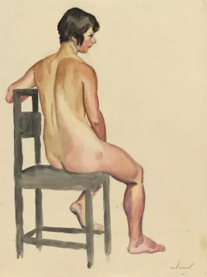 Weiblicher Akt VI Oil painting by Karl Wiener