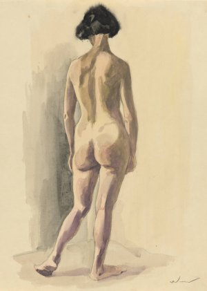 Weiblicher Akt VII Oil painting by Karl Wiener