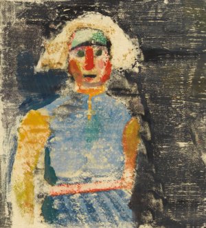 Weibliches Portrat II by Karl Wiener Oil Painting