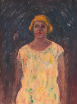 Weibliches Portrat Oil painting by Karl Wiener