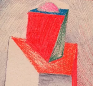 Wurfeliger Aufbau by Karl Wiener Oil Painting