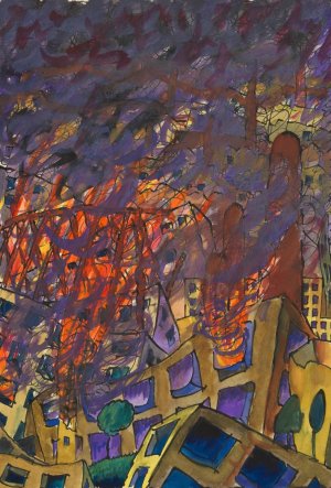 Zusammenbruch Oil painting by Karl Wiener