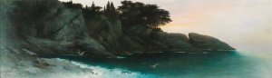 Capri by Karl Wilhelm Diefenbach Oil Painting