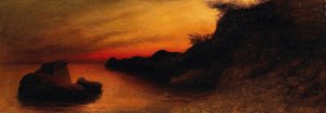 Capri by Karl Wilhelm Diefenbach Oil Painting