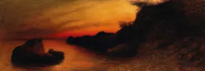 Capri by Karl Wilhelm Diefenbach Oil Painting
