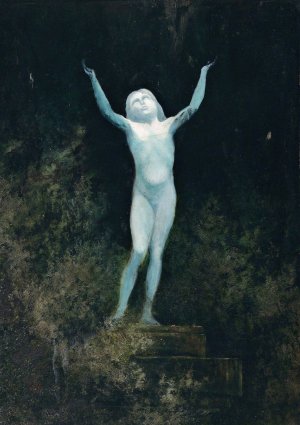Erscheinung by Karl Wilhelm Diefenbach Oil Painting