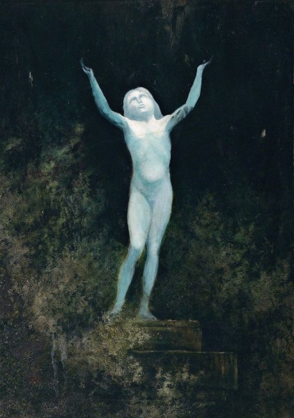 Erscheinung  by Karl Wilhelm Diefenbach - Hand-Painted Oil Painting Reproduction