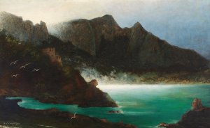 Solitude by Karl Wilhelm Diefenbach Oil Painting